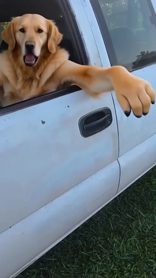 Private property, dude. — AI-generated pet as the driver